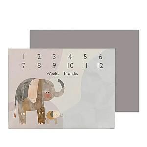 Covoras de joaca copii Ceba Baby Basic Elephant Family