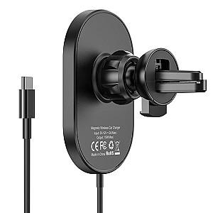 Suport auto pentru telefon HOCO Hoco CA90 Powerful (Wireless Charger 15W)