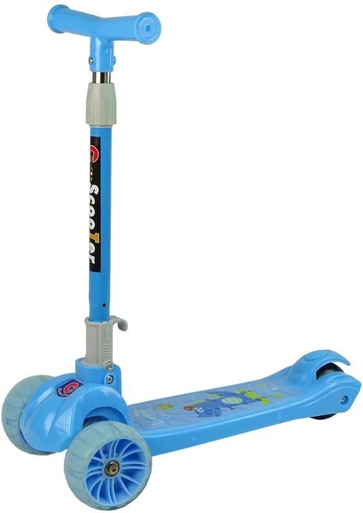 Trotineta LeanToys Crocodile 3191 Light Blue