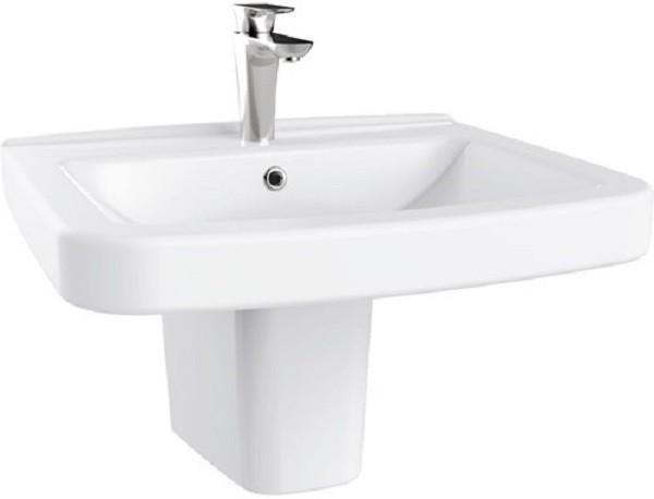 Lavoar baie Creavit Half pedestal 50×60 LR060.000/LR260.00