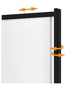 Paravan pentru cada New Trendy SENSI Black P-0046 100x150