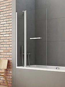 Paravan pentru cada New Trendy New Soleo Bathtub Screen Hinged 100x140cm