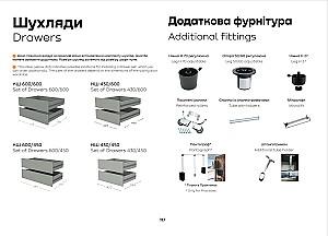 Dulap-cupe Confort-NV 220x45 cm (3 sablare / argint) Gri Grafit