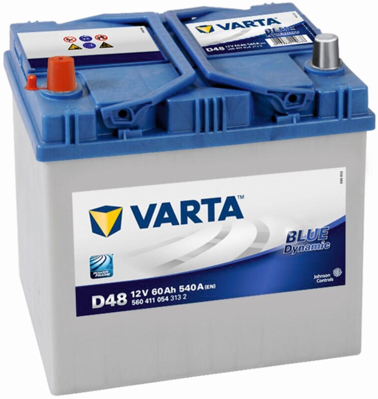 Acumulator auto Varta Blue Dynamic D48 60Ah 540A