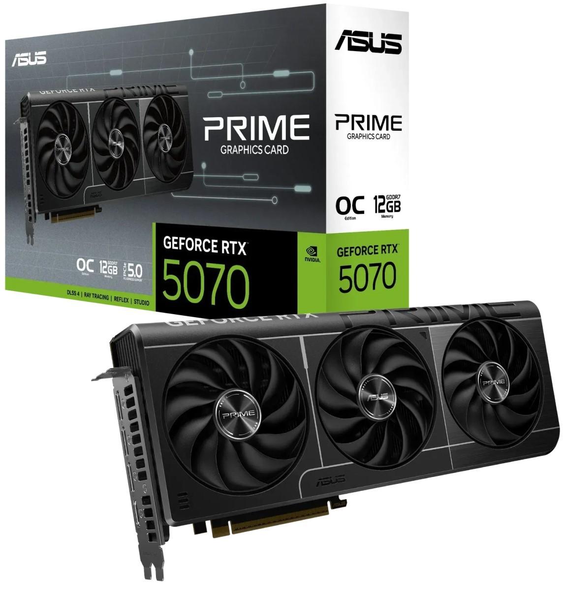 Placa video Asus GeForce RTX 5070 Prime OC 12GB