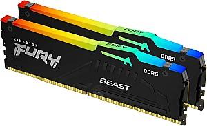Memorie operativa RAM Kingston FURY Beast RGB Black 32GB (KF568C34BBAK2-32)