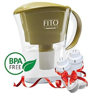 Cană filtrantă pentru apă Fito Filter Platinum oliva