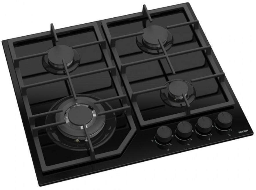 Plita pe gaz incorporabila Wolser WL-F 6406 TURBO BLACK GL FFD