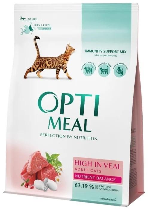 Hrana uscata pentru pisici Optimeal Cat Veal 10kg