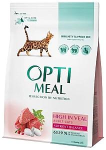 Hrana uscata pentru pisici Optimeal Cat Veal 10kg