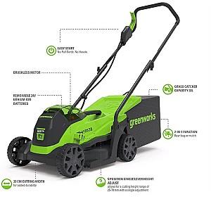 Masina de tuns iarba Greenworks GD24LM33 24Vx4Ah