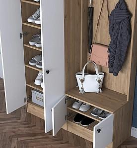 Antreu Mirage Meble P6 M11 Nuc (Maro)/Alb