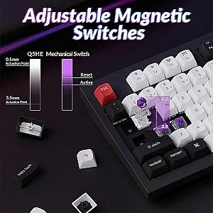 Tastatura gaming Keychron Q5 HE QMK Carbon Black (Q5H-M1)