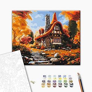 Tablou pe numere BrushMe Casa toamnei BS53794