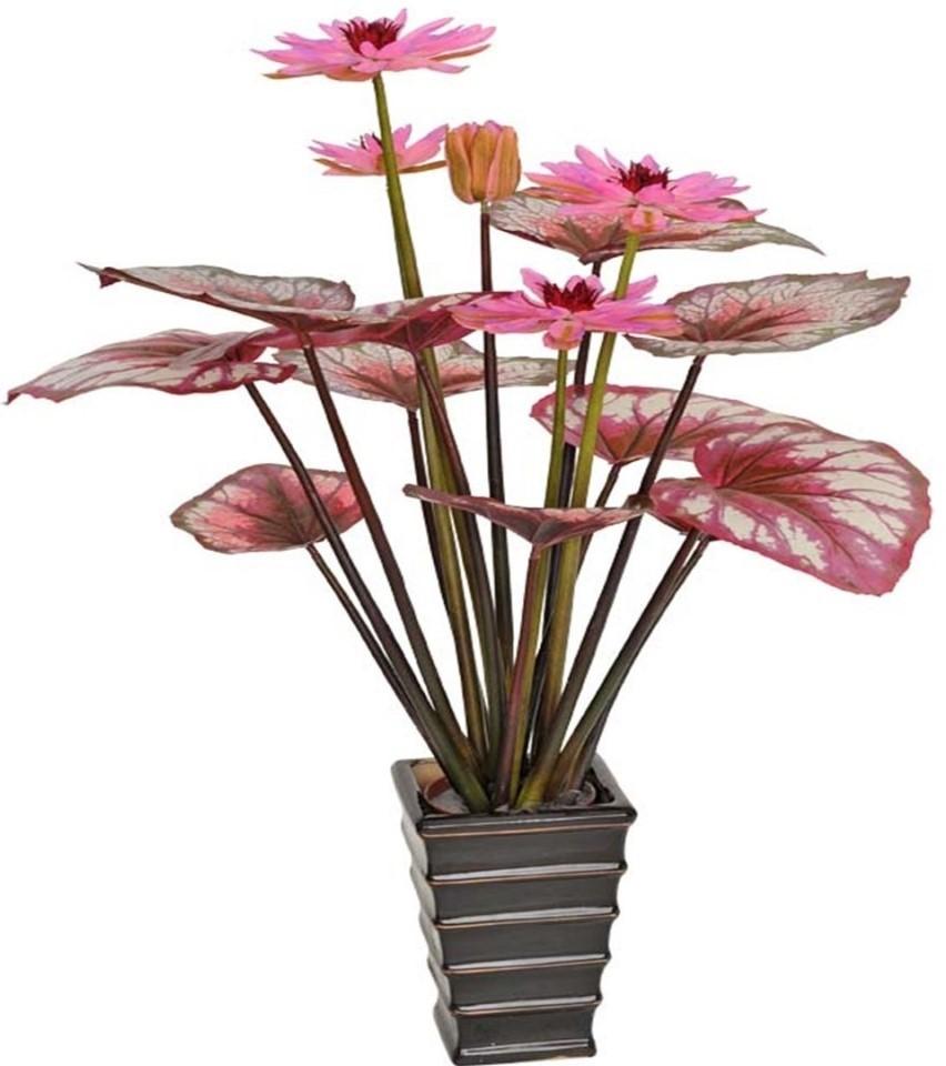 Flori artificiale OEM/ODM Lotus 120cm Red/Pink
