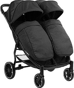 Carucior pentru gemeni Kikka Boo Happy 2 Black