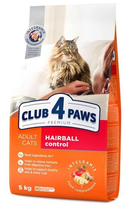 Hrana uscata pentru pisici Club4Paws Adult Cats Hairball Control 2kg