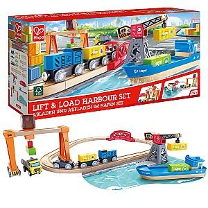 Set de jucarii Hape Încărcare și Descărcare în Port E3791