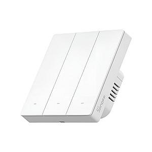 Intrerupator inteligent Sonoff M5 3-Gang White