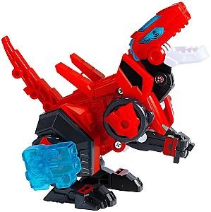 Jucarie interactiva Dinoster Dinozaur-Transformer Raptor, Bot rosu (EU580840-1)