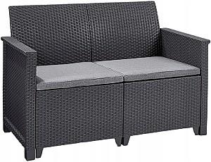 Set mobila de gradina Keter Elodie 2 Set Graphite/Coolgrey (246158)