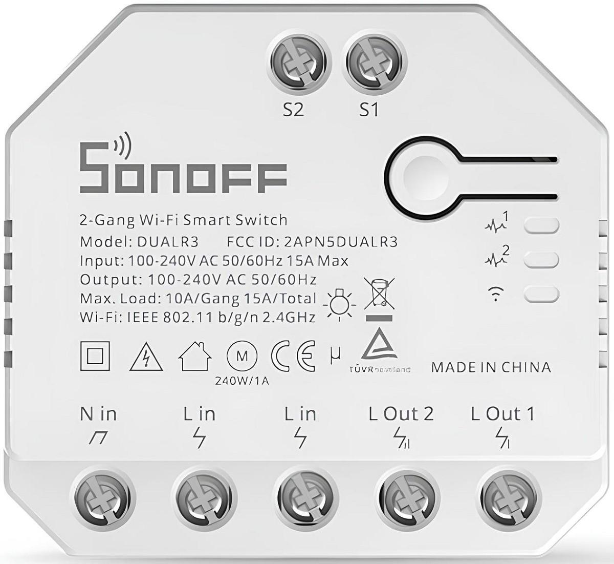 Smart Switch Sonoff DUALR3 Lite