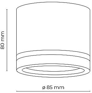 Corp de iluminat TK Lighting Jet 4334 White