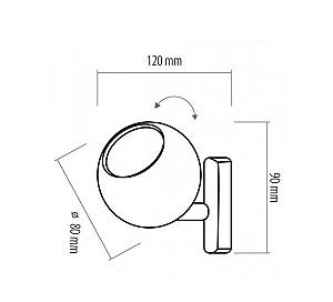 Corp de iluminat TK Lighting Tracer 4040 White