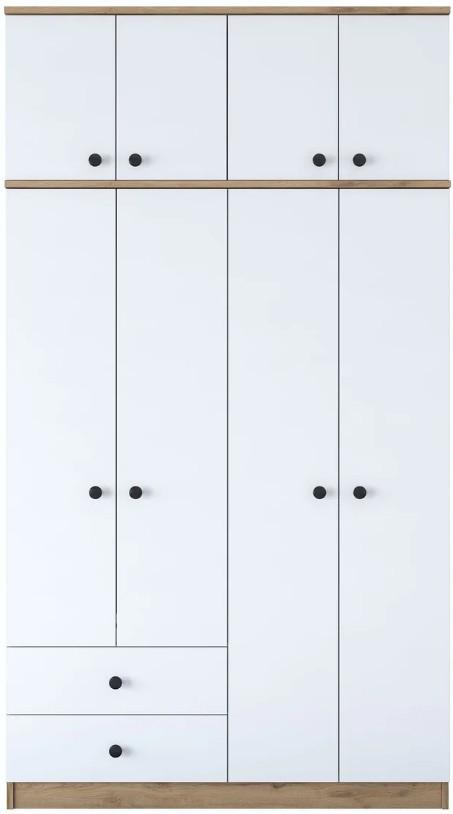 Dulap Mirage Meble BA121 S 8D2S Nuc (Maro)/Alb