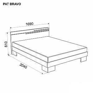 Pat Ambianta Bravo 1.6 m Cremona + Saltea Salt Confort Clasic 160x200