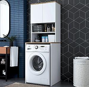 Dulap de baie Mirage Meble KD101 White/Walnut