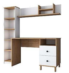 Mobila camera copii Mirage Meble HA115 Nuc (Maro)/Alb