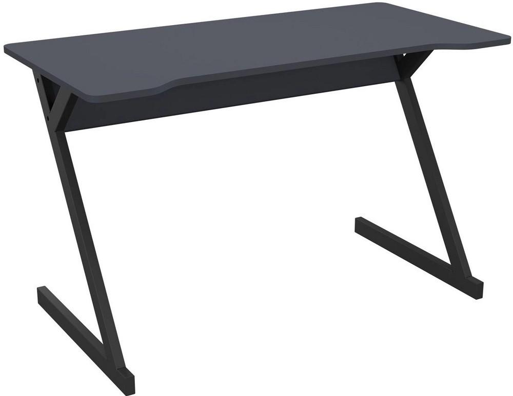 Masa de birou Art Metal Furniture Dexter Negru/Antracit (Gri)