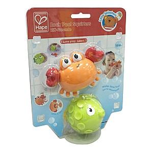 Jucărie pentru apă și baie Hape Rock Pool Squirters E0208