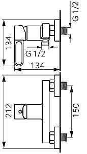 Baterie dus FDESIGN Zaffiro Black FD1-ZFR-7-22 (18139)