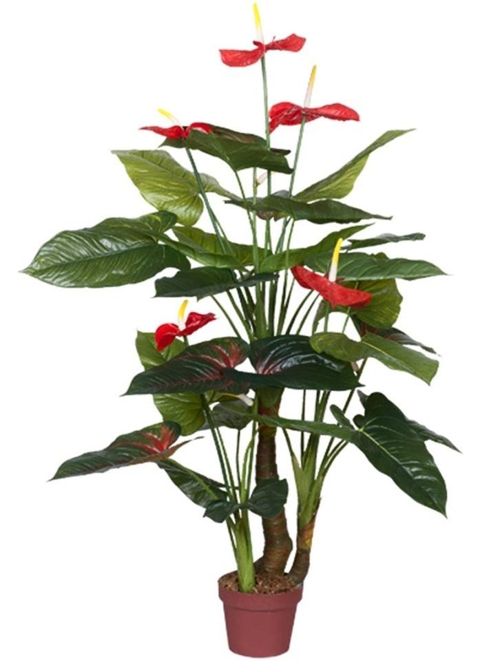 Flori artificiale OEM/ODM Anthurium (Green/Red)