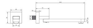 Baterie cada FDESIGN L-260 FD8-002-11 Crom (18560)
