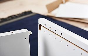 Dulap pentru copii IKEA Platsa/Fonnes usi/sertare 240x42x241 Alb