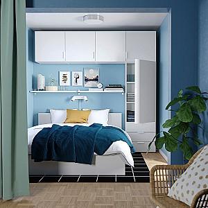 Dulap pentru copii IKEA Platsa/Fonnes usi/sertare 240x42x241 Alb