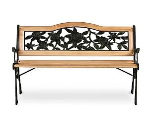 Banca gradina Sofotel Gardi Rose (Wood/Black-Green)