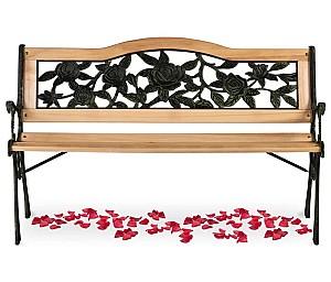 Banca gradina Sofotel Gardi Rose (Wood/Black-Green)