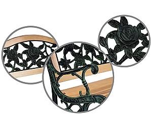 Banca gradina Sofotel Gardi Rose (Wood/Black-Green)