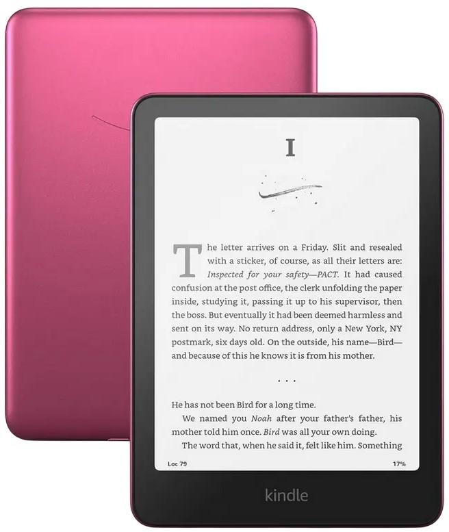 eBook Reader Amazon Kindle Paperwhite (12th Gen) 2024 Signature Edition Metallic Raspberry