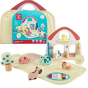 Jucarie interactiva Hape Ferma cu animale E8538