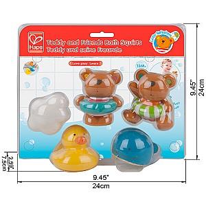 Jucărie pentru apă și baie Hape Teddy si prietenii E0201