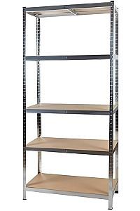 Rafturi pentru depozitare Malatec 23768 180x90x40cm (Silver/Brown)