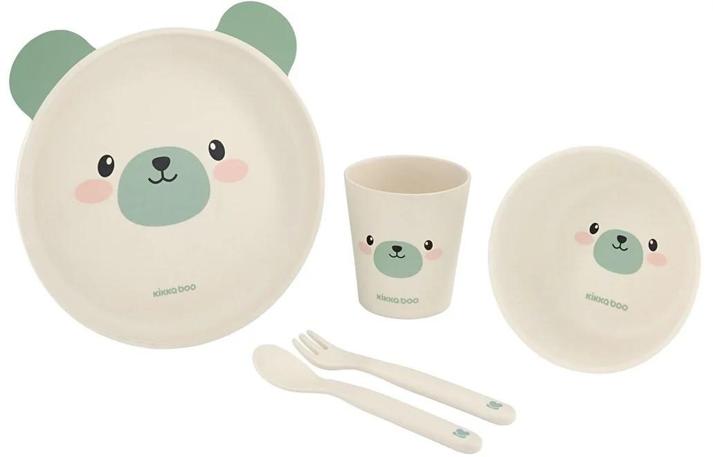Set de vesela Kikka Boo Bamboo Bear Mint