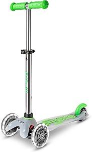 Trotineta Micro Mini Deluxe Flux LED Neon Green