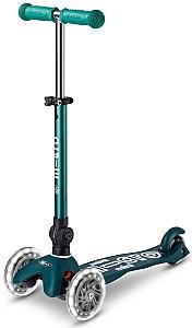 Trotineta Micro Mini Deluxe Foldable Eco LED Green