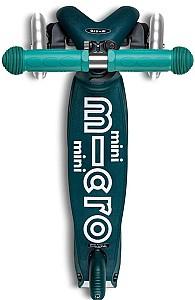 Trotineta Micro Mini Deluxe Foldable Eco LED Green